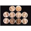 Image 2 : COMPLETE SET OF 10 ZOMBUCKS 1 OZ. COPPER ROUNDS
