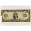 Image 1 : LARGE SIZE 1914 $5 FRN BLUE SEAL