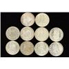 Image 2 : 10 ASSORTED 1957-1966 MEXICO .100 SILVER PESOS