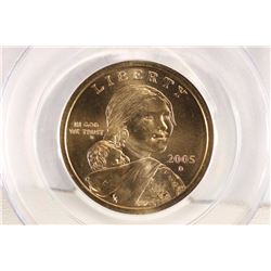 2005-D SACAGAWEA DOLLAR PCGS MS68 SATIN FINISH