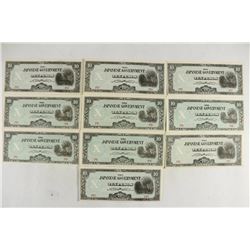 10 WWII JAPANESE 10 PESOS UNC