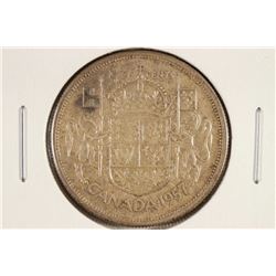 1957 CANADA SILVER 50 CENTS