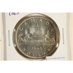 1965 CANADA SILVER DOLLAR UNC