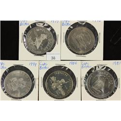 1977,78,79,80 & 81 CAPE BRETON CANADA TRADE $'S