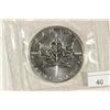 Image 1 : 1989 CANADA SILVER $5 MAPLE LEAF 1 TROY OZ .9999