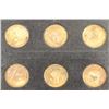 Image 1 : 6 BRASS TOKEN SET OF THE MERCURY III,IV,VI,VII,