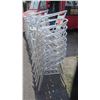 Image 2 : Qty 8 Contemporary Metal-Frame Chairs, Horseshoe Back