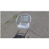Image 2 : Qty 8 Contemporary Metal-Frame Chairs, Horseshoe Back