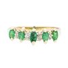 Image 1 : 14KT Yellow Gold Lady's 0.50ctw Emerald and Diamond Ring