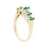 Image 4 : 14KT Yellow Gold Lady's 0.50ctw Emerald and Diamond Ring