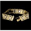 Image 4 : 14KT Yellow and White Gold Men's Bracelet