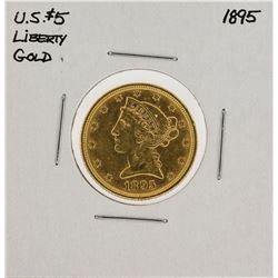 1895 $5 Liberty Head Half Eagle Gold Coin