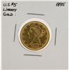 Image 1 : 1895 $5 Liberty Head Half Eagle Gold Coin