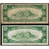 Image 2 : Lot of (2) 1929 Federal Reserve Bank National Currency Notes