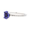 Image 2 : 14KT White Gold Lady's 1.20ct Sapphire and Diamond Ring