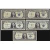 Image 1 : Lot of (5) 1957 $1 Silver Certificate STAR Notes