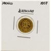 Image 1 : 1859 Mexico 1/2 Escudo Gold Coin