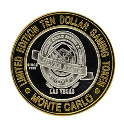 .999 Silver Monte Carlo Resort & Casino Las Vegas, NV $10 Limited Edition Gaming