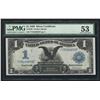 Image 1 : 1899 $1 Black Eagle Silver Certificate Note PMG About New 53