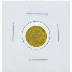 1861 Filipinas 1 Peso Gold Coin Solder Marks