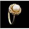 Image 4 : 14KT Yellow Gold Ladies Pearl Ring
