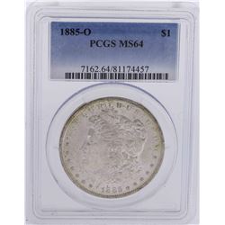 1885-O $1 Morgan Silver Dollar Coin PCGS MS64