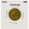 Image 1 : 1808 Carlos IV Spanish 2 Escudos Gold Coin