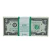 Image 1 : Pack of (100) Consecutive 1976 $2 Federal Reserve Notes Uncirculated St. Louis