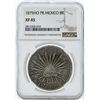 Image 1 : 1875HO PR Mexico 8 Reales Coin NGC XF45