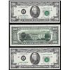 Image 1 : 1981 $20 Federal Reserve Note ERROR 3 Print on Back part of (3) Consecutive Note