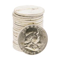 Roll of (20) 1963-D Brilliant Uncirculated Franklin Half Dollar Coins