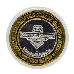 .999 Silver Boulder Station Hotel Casino Las Vegas, NV $10 Limited Edition Token