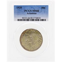 1935 Arkansas Commemorative Half Dollar Coin PCGS MS66