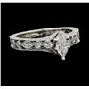Image 2 : 14KT White Gold Neil Lane 0.80ctw Diamond Wedding Ring