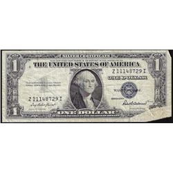 1935F $1 Silver Certificate Note Foldover ERROR