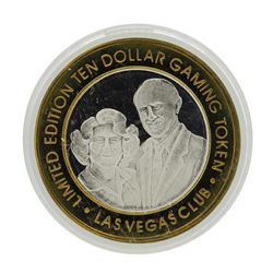 .999 Silver Las Vegas Club $10 Limited Edition Casino Gaming Token