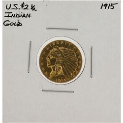 1915 $2 1/2 Indian Head Quarter Eagle Gold Coin
