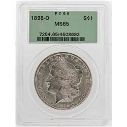 1898-O $1 Morgan Silver Dollar Coin PCGS MS65