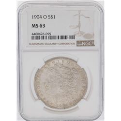 1904-O $1 Morgan Silver Dollar Coin NGC MS63