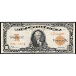 1922 $10 Gold Certificate Note