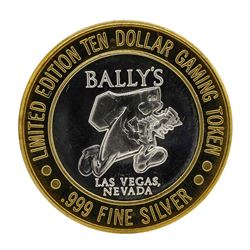 .999 Silver Bally's Las Vegas, Nevada $10 Casino Limited Edition Gaming Token