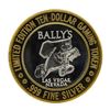 Image 1 : .999 Silver Bally's Las Vegas, Nevada $10 Casino Limited Edition Gaming Token