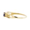 Image 3 : 14KT Yellow Gold Lady's 0.50ct Sapphire and Diamond Ring