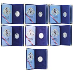 Set of (7) Disney Limited Edition Commemorative Proof Silver Coins