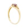 Image 3 : 14KT Yellow Gold 0.20ctw Ruby and Diamond Ring