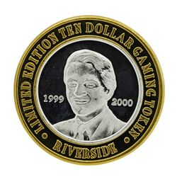 .999 Silver Riverside Resort Casino Laughlin, NV $10 Limited Edition Gaming Toke