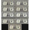 Image 1 : Lot of (9) 1957 $1 Silver Certificate STAR Notes