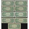 Image 2 : Lot of (9) 1957 $1 Silver Certificate STAR Notes