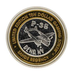 .999 Silver Sands Regency Reno, Nevada $10 Casino Limited Edition Gaming Token