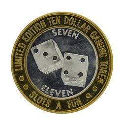.999 Silver Slots A Fun Casino Las Vegas, NV $10 Limited Edition Casino Gaming T
